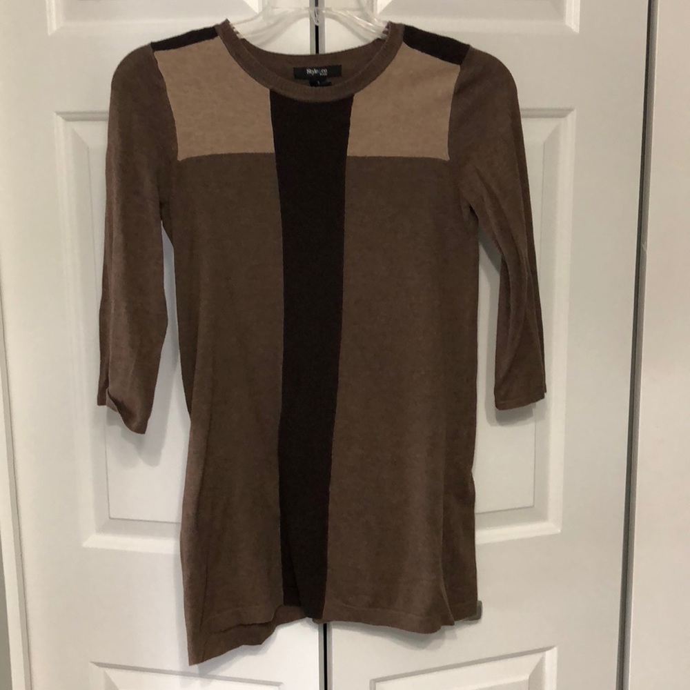 Style & Co Color block Tunic/Mini dress